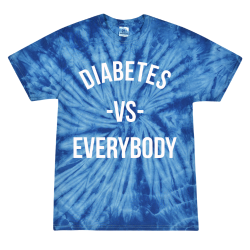 Diabetes vs Everybody Tie-Dye Tee