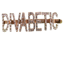Load image into Gallery viewer, &quot;DIVABETIC&quot; Custom Hair Clip (Gold)