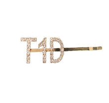 Load image into Gallery viewer, &quot;T1D&quot; Custom Hair Clip (Gold)