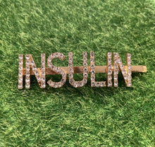 Load image into Gallery viewer, &quot;INSULIN&quot; Custom Hair Clip (Gold)