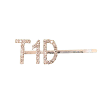 Load image into Gallery viewer, &quot;T1D&quot; Custom Hair Clip (Silver)